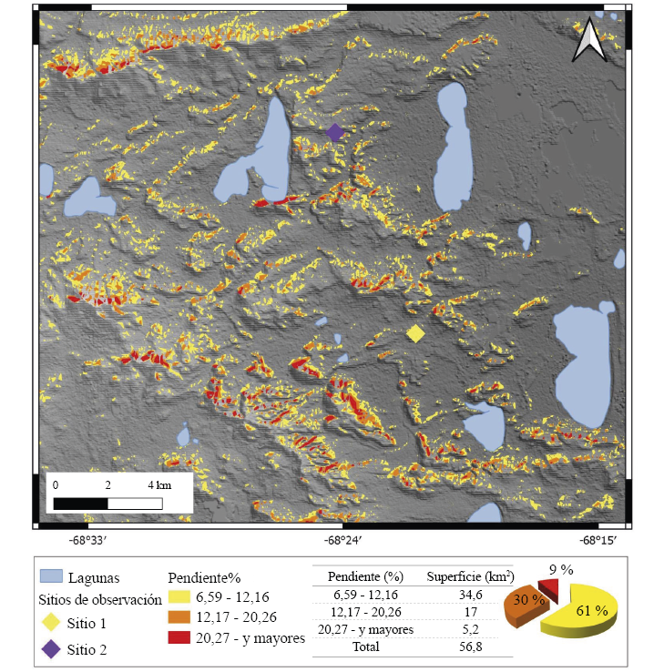 Mapa de zonificaci&oacute;n de &aacute;reas susceptibles a procesos erosivos.