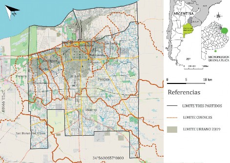 Cuencas y arroyos del Partido de La Plata.
