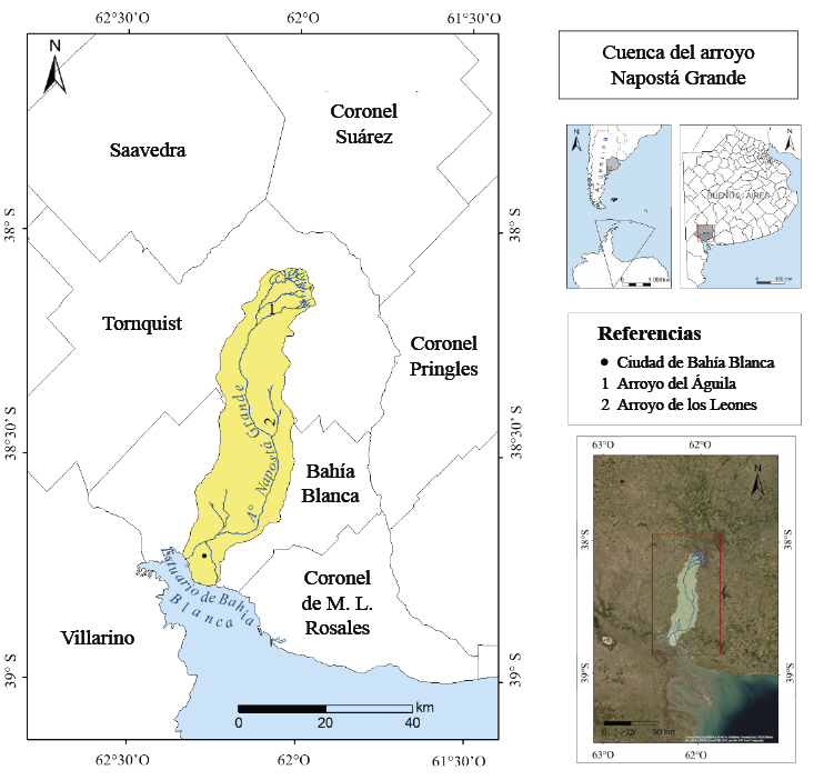 Localizaci�n del �rea de estudio.
