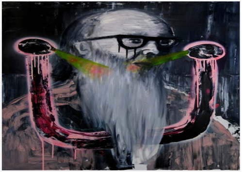 &ldquo;The Light Being&rdquo; (2012) series. Retrato de Qi Baishi.