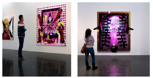 &ldquo;The Light Being&rdquo; series (2012). The Great God, Shiva y retrato de Qi Baishi.