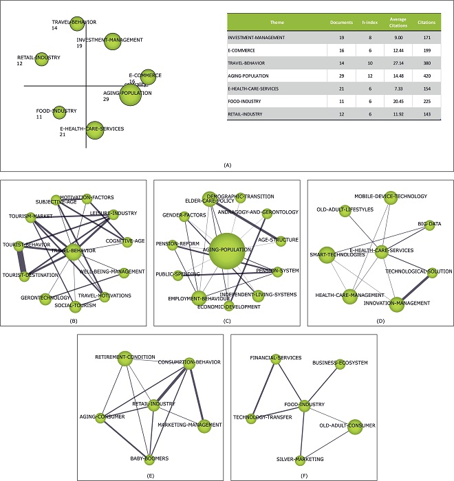 Strategic map of Silver Economy from 2010 to 2019 and conceptual networks.