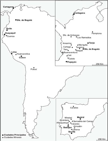 Actividad minera del capitán Martín de Ocampo en el Nuevo y el
                                Viejo Mundo