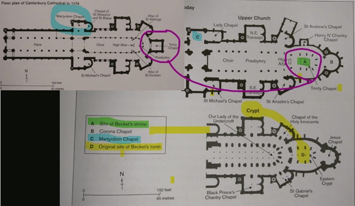 : Montagem da autora a partir do plano da Catedral da Cantu�ria.