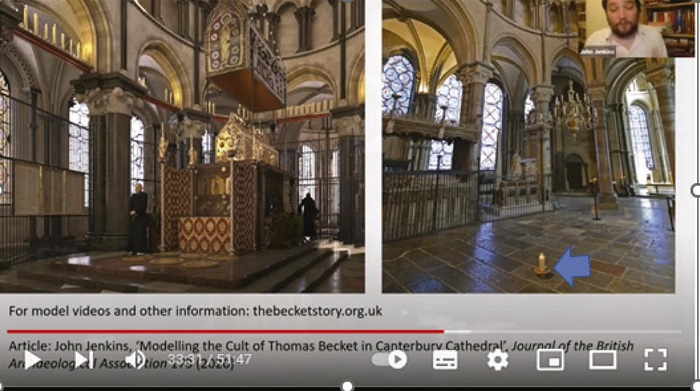 : Society for Church Archeology - SCA Lecture. Dr. John Jenkins &ndash; Reconstruction Thomas Becket&rsquo;s Medieval Shrine at Canterbury Cathedral.