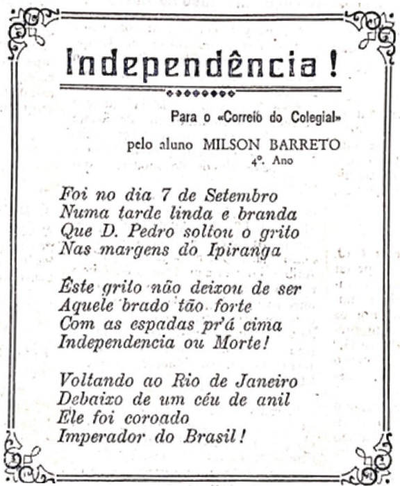 : Poema Independ�ncia