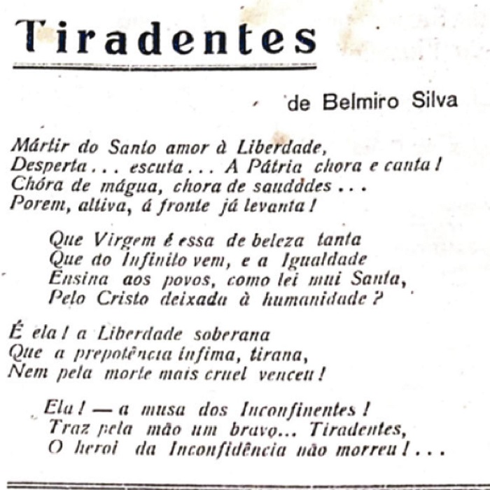 : Poema Tiradentes
