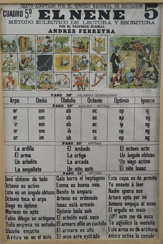 Ferreyra, Cuadro 5 El Nene, cartel perteneciente al Museo Bernasconi, cito en CABA.