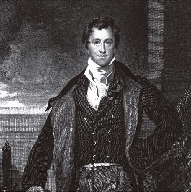 Sir Humphry Davy, 1830; gravura baseada na pintura por Sir Thomas Lawrence (1769-1830) (Paris, 1831, separata)