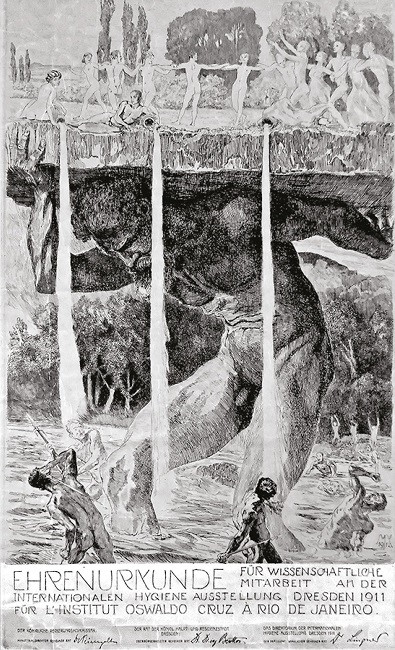: Certificate of honor for Instituto Oswaldo Cruz&rsquo;s participation at the Internationale Hygiene-Ausstellungen 1911 ( Diploma&hellip;, 1911 )