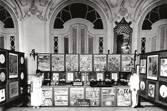 : Section &ldquo;The child and the mother&rdquo; at the Hygiene Exhibition in Havana (Pr&auml;sentation&hellip;,1928)