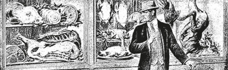 : Ilustração da matéria “Os males que a carne nos faz” (Os males..., jan. 1918, p.55)