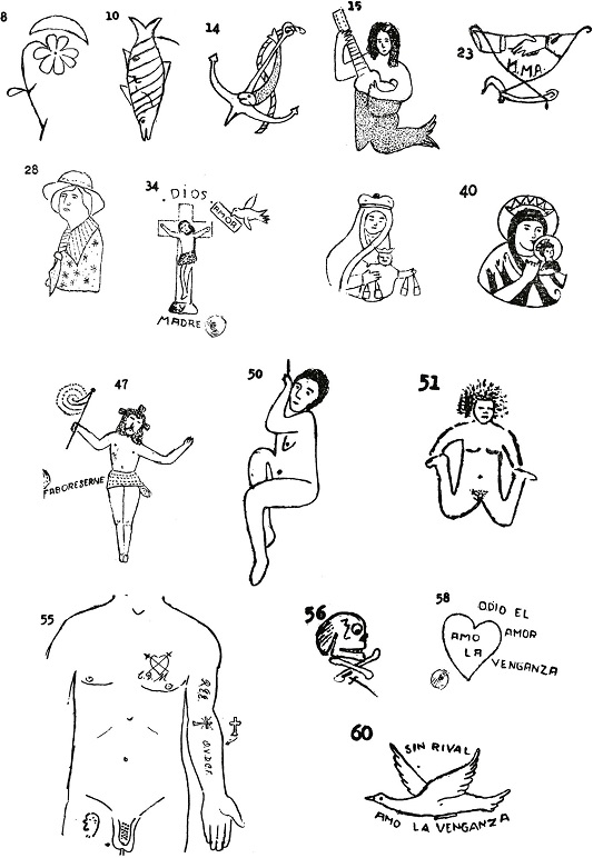 : Colecci�n de tatuajes de Alfredo Correa Henao (1965)