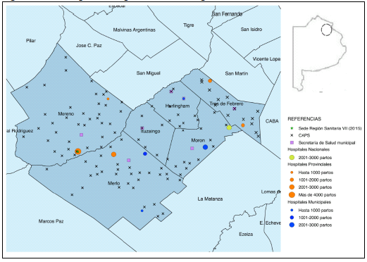 La red perinatal  p&uacute;blica de la Regi&oacute;n Sanitaria VII,  2015
