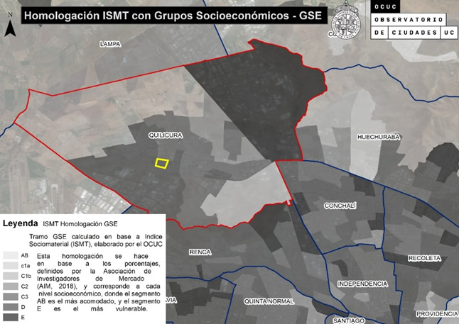Homologaci&oacute;n  &Iacute;ndice Socio Material (ISMT) con Grupos Socio Econ&oacute;micos