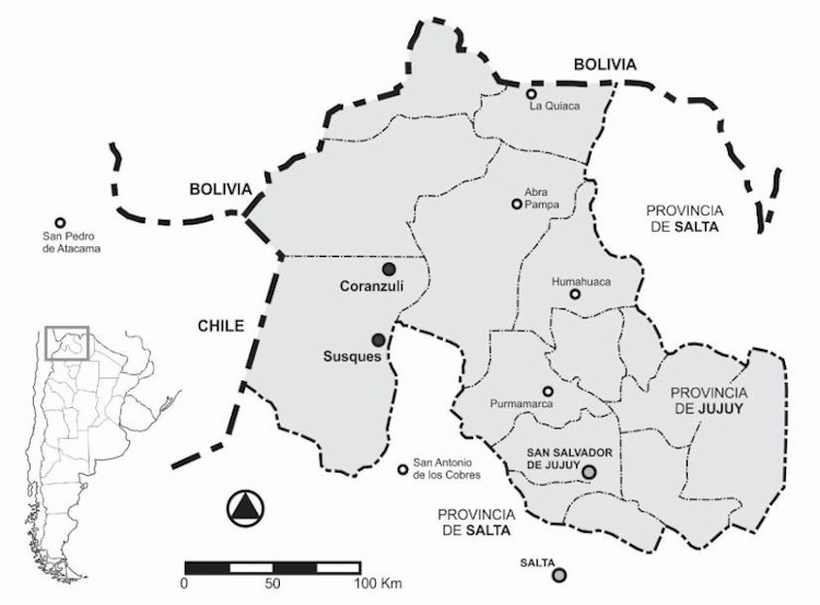 Localizaci&oacute;n de los casos de estudio. 
