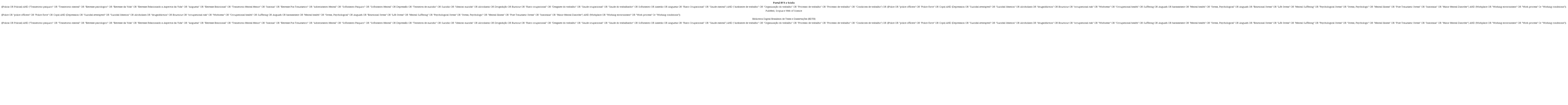 Descritores utilizados nas bases de dados pesquisadas.