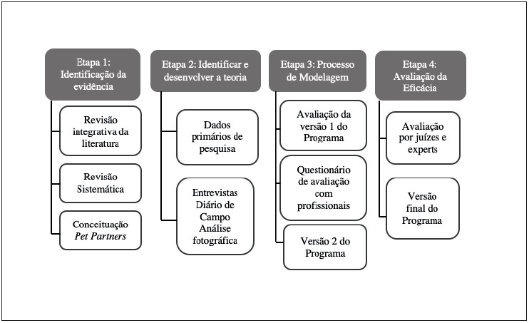 Diagrama das etapas e fases do desenvolvimento do PIAAC-TEA
