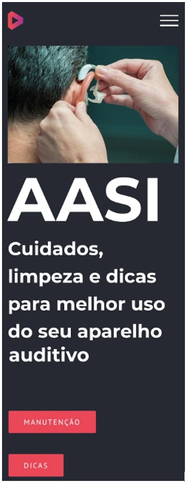 Layout do 
              site desenvolvido (
              www.aasi.com.br)
            