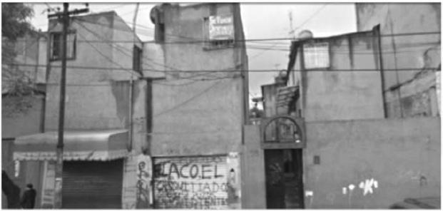 Conjunto en la calle Lecumberri 59 , colonia Centro. Fuente: Google Maps, consultado en marzo, 2015.