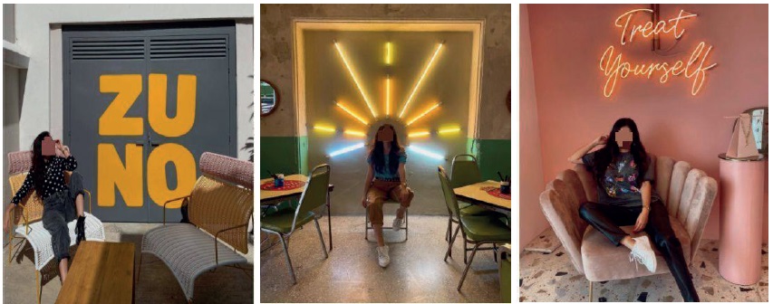 Ejemplos de relaci�n de fondo o soporte con muros interiores