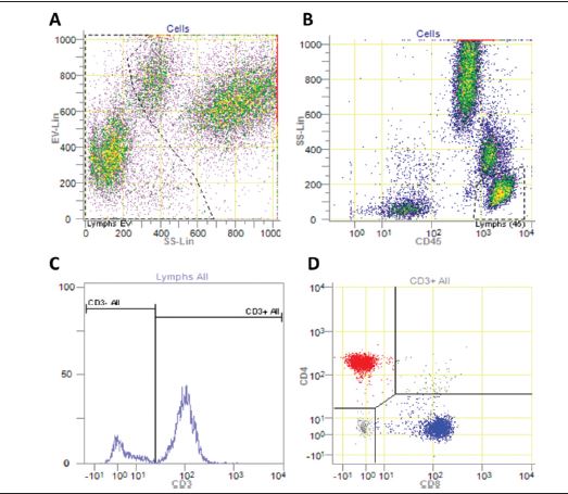 Gating strategy used in the Aquios CL with the Tetra Panel 1