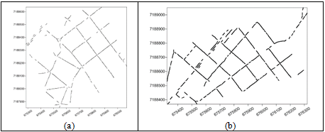 Localização das amostras a) Área 1 e b) Área 2
