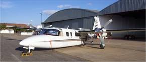 Turbo Commander aircraft used for InSAR system dataset acquisition. 