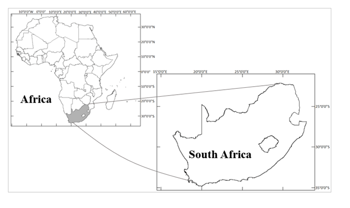 Spatial location of the study area.