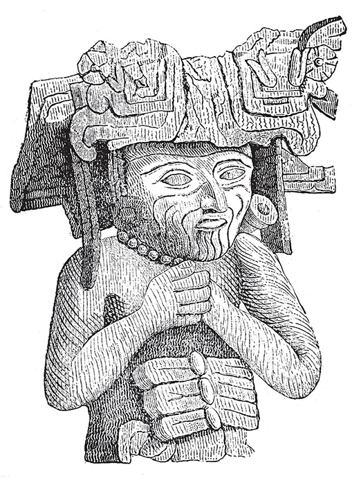 Zapotec effigy vessel published in “El Museo Mexicano”.