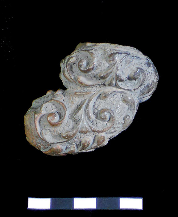 Cachimbo localizado no baixo Amazonas. Vista lateral do exemplar 1352. Material: cer&acirc;mica. Cole&ccedil;&atilde;o Frederico Barata, Museu Paraense Em&iacute;lio Goeldi. 