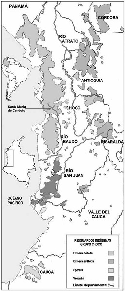 Resguardos ind&iacute;genas grupo choc&oacute;.