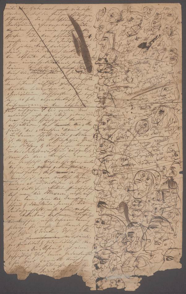 Manuscrito de La ideolog&iacute;a alemana, Marx. IISG/IMES.