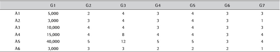Assessment matrix – Company A.