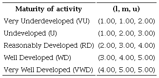 Linguistic Scale for How Matrix.