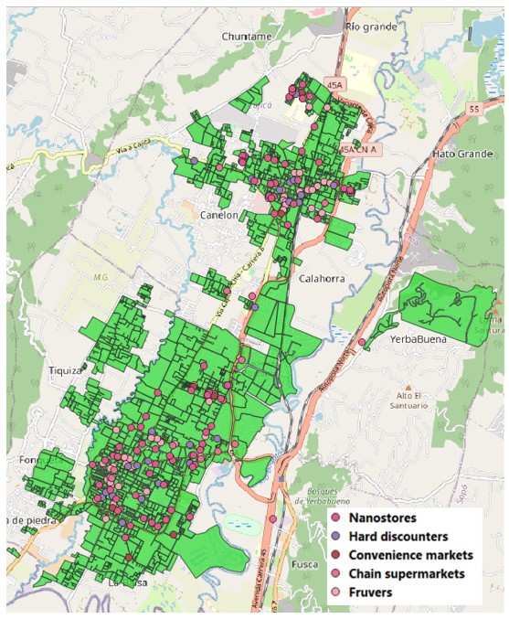 Food landscape in Ch�a and Cajic� (Scale 1:74961) (Silva-Ovando et al., 2021).