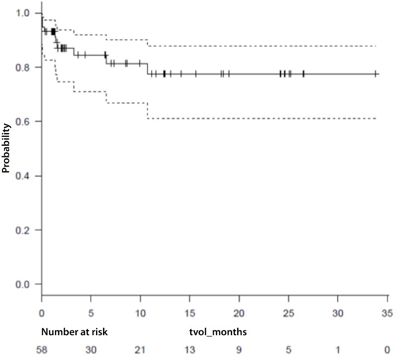 Kaplan-Meier survival curve*.