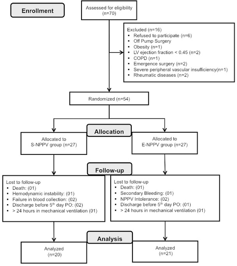 Flowchart of consecutive CABG patients enrolled in the study.