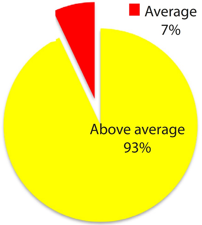 Scoring on accuracy of the model structures (n=30).