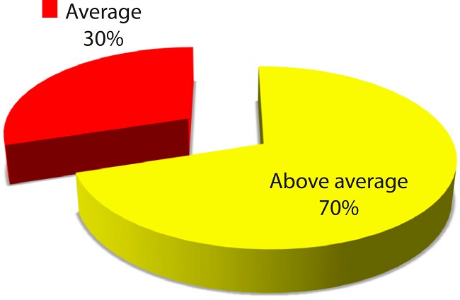 Scoring of heart model for training purpose (n=30).