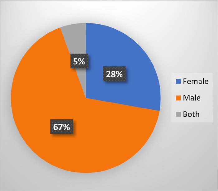 Gender as a risk factor for TBAA observed in the case reports from the last ten years.