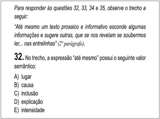 Quest&atilde;o 32 SEE/RJ - Professor Docente I - Portugu&ecirc;s 2015