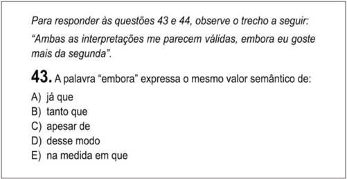 Quest&atilde;o 43 SEE/RJ - Professor Docente I - Portugu&ecirc;s 2015