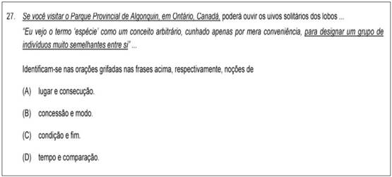 Quest&atilde;o 27 SEE/MG PEB L&iacute;ngua Portuguesa 2012