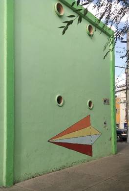 Fachada lateral de la Escuela Primaria Emiliano Zapata, 2019. [Actualmente corresponde a la escuela Jesús Romero Flores]