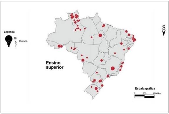 Cursos em nível superior ofertados pelo PRONERA (1998-2011)