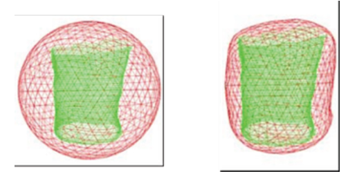Modelizaci&oacute;n de un objeto con ayuda de una malla deformable.