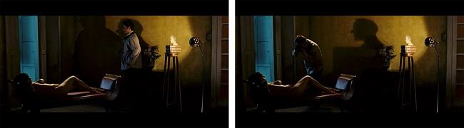 O duplo do protagonista e o espectador inventado para estimular a libido da mulher.