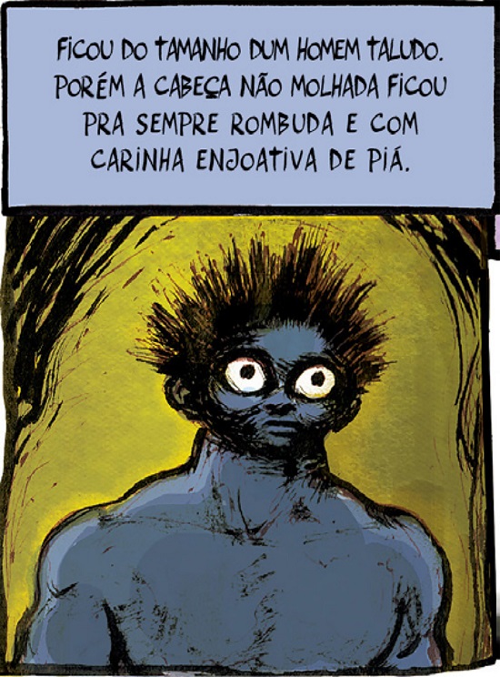 Macuna&iacute;ma em quadrinhos. Abu e X (2016, p. 20).