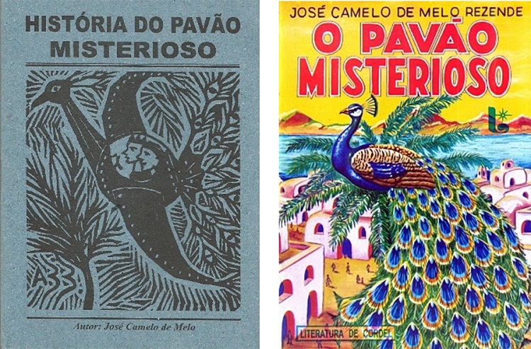 Imagens de capa do cordel O Pav&atilde;o Misterioso.
